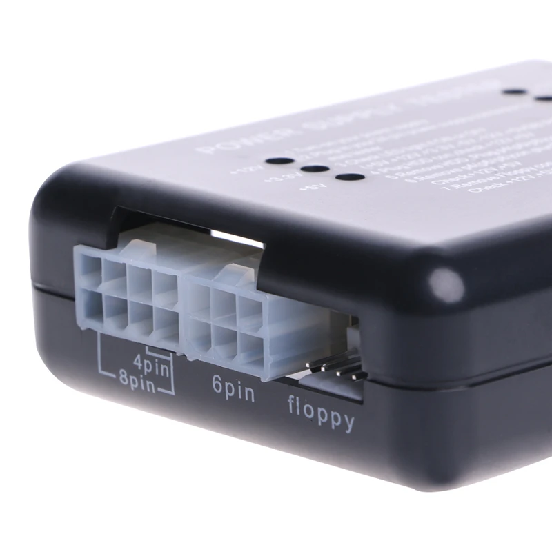 1 قطع جديد أسود PC 20 24 دبوس ATX PSU SATA HD امدادات الطاقة فاحص