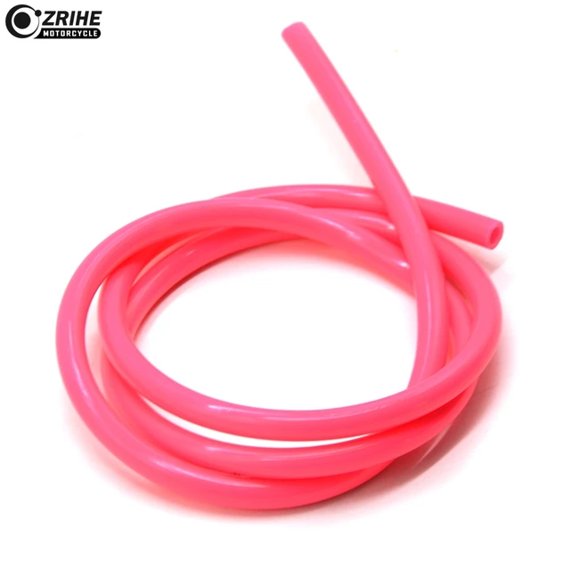 Motorcycle Fuel Gas Line Hose pink Tube Motorcycle Rubber Fuel Line for