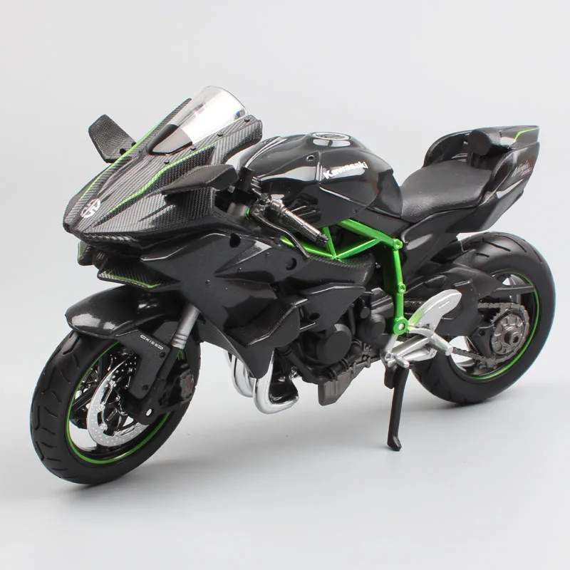 1:12 Масштаб Kawasaki Ninja H2 H2R литье под давлением спортивный велосипед трек гоночный мотоцикл supercharged модели миниатюры велосипед игрушка для ребенка