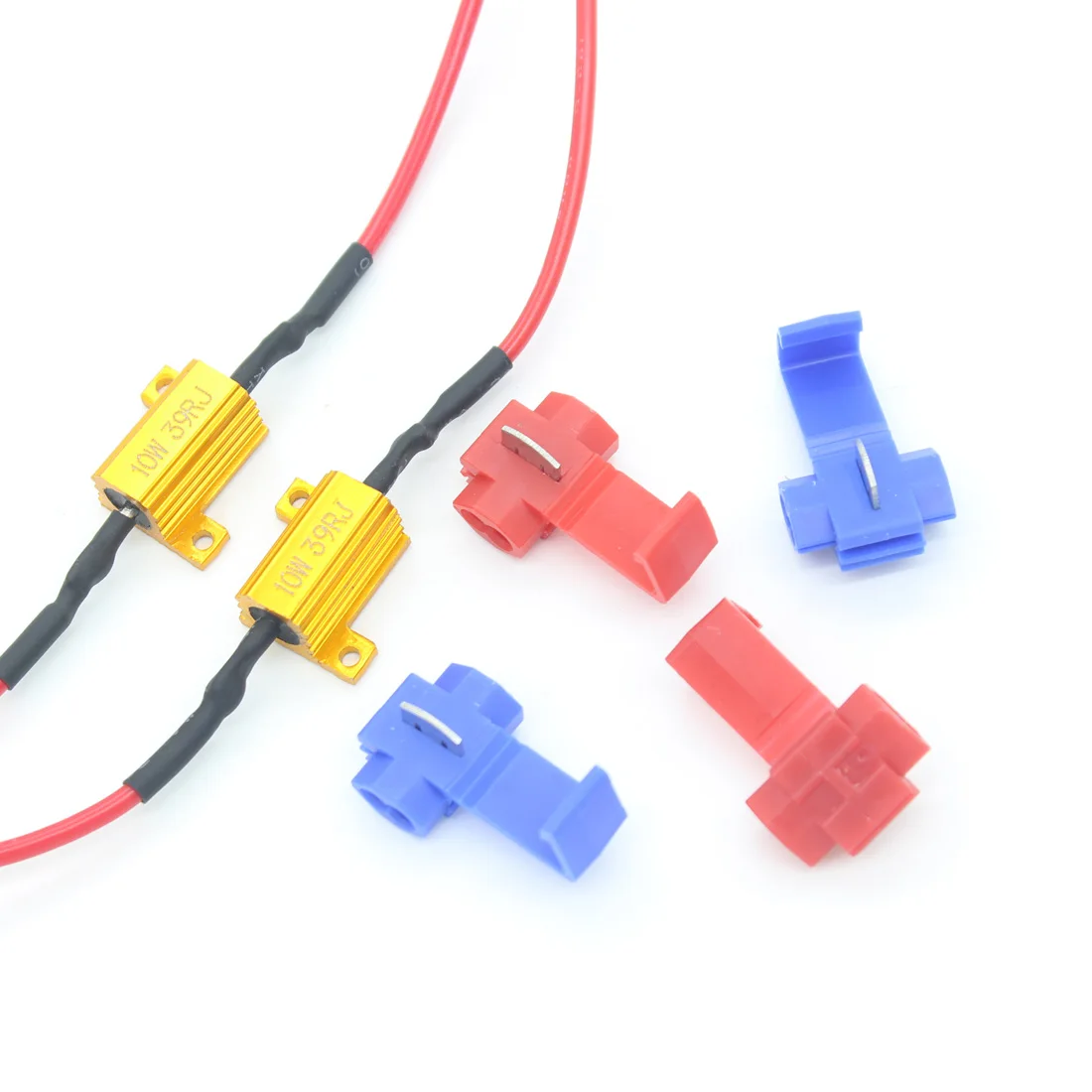 

Car LED DRL Fog Light Lens Fog Light Load Resistor LED Bulb Fast Hyper Flash Turn Signal 10W 39RJ Wiring Canceller Decoder