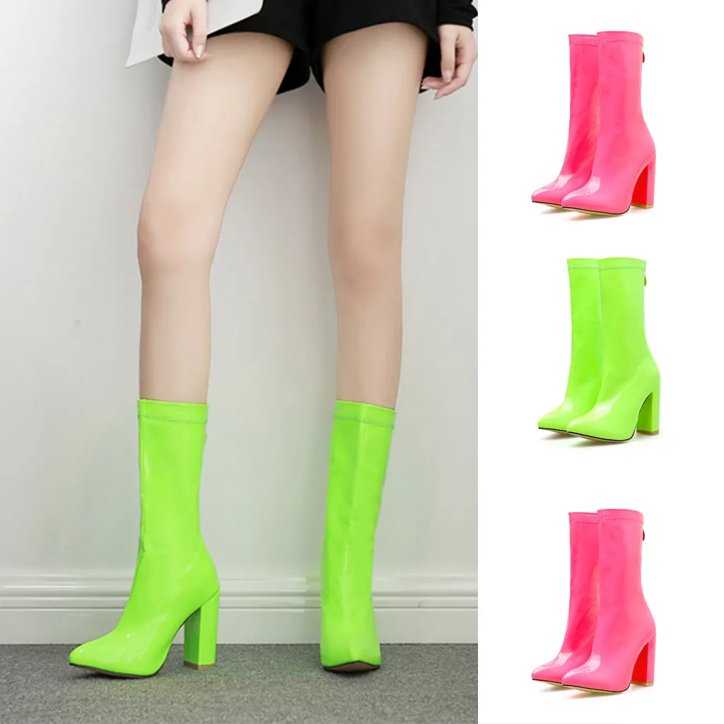 INS/Лидер продаж; туфли на высоком каблуке-шпильке с острым носком; женские ботинки; Разноцветные Carda Elsie Bootie Chesta; цвет красный, зеленый; Прямая поставка