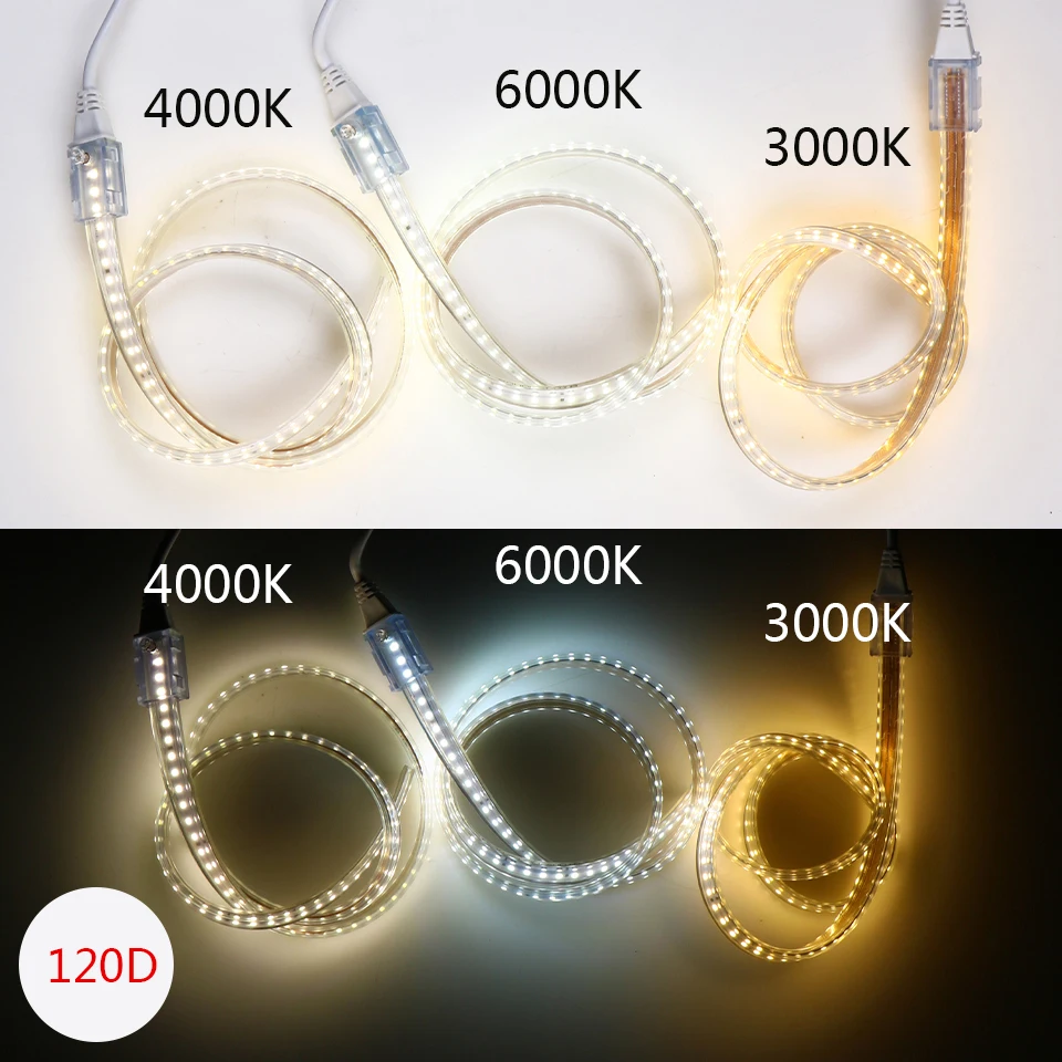 Care High Brightness LED Strip Light 1M Cut 120LEDs/M SMD2835 3000K