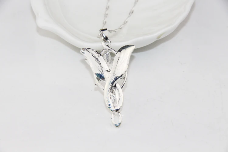 ZRM модное ожерелье Arwen Evenstar принцесса эльфов кристалл серебро кубический цирконий каменные подвесные украшения для женщин Подарки