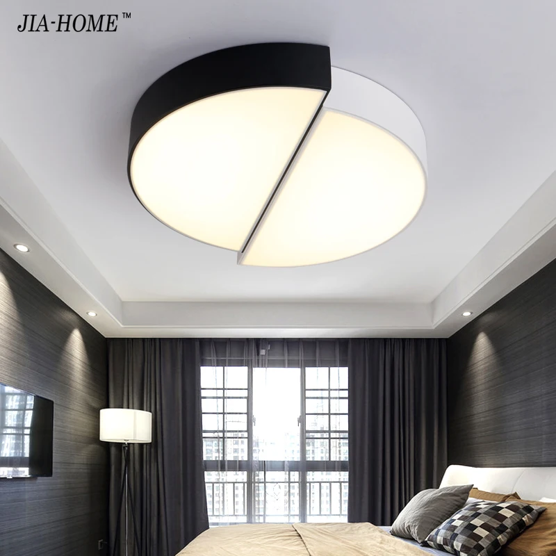 

white&black led Ceiling Lights for sitting room bedroom indoor dimmable lighting led luminaria abajur lustre plafond AC85-260V
