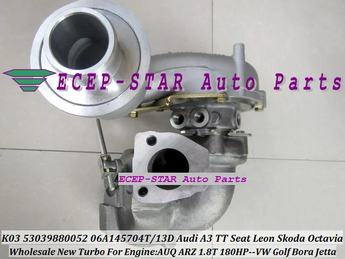 K03 052 53039880052 06A145704T 06A145713D TURBOCHARGER For AUDI A3 TT SEAT Leon SKODA Octavia VW Golf Bora Jetta AUQ ARZ 1.8T (3)