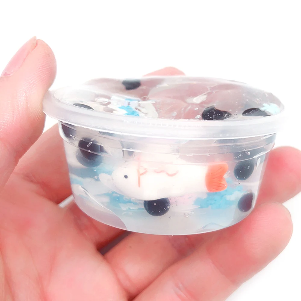 

Transparent Crystal Clear Slime Mud Ocean Dolphin Slime Modeling Clay Polymer Clay DIY Slime Antistress Decompressiontoy for Kid