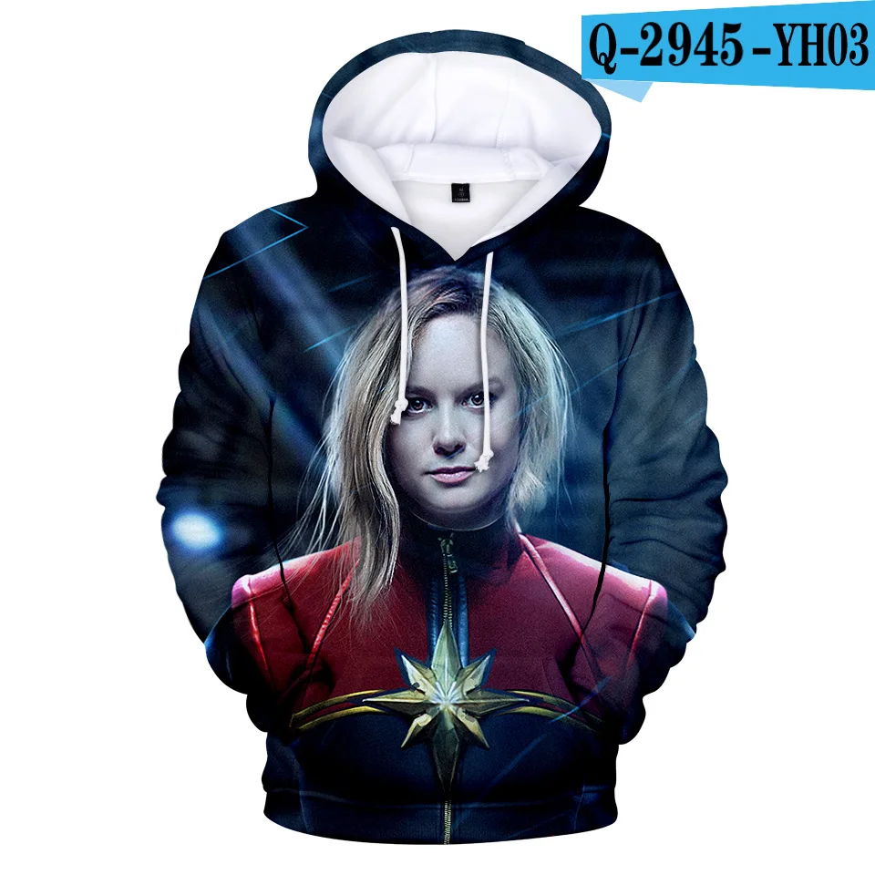 Carol Danvers 3D костюм капитана Марвел из фильма мужская куртка для мужчин/wo для мужчин Косплей уличная Толстовка для мужчин/женщин толстовка с капюшоном