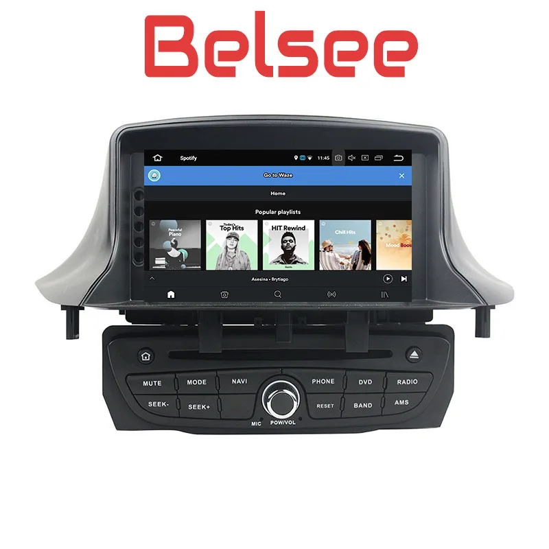 Belsee Android 8,0 2 Din автомагнитола Стерео gps Bluetooth WiFi Авторадио dvd-плеер для Renault Megane MK3 3 Fluence 2009