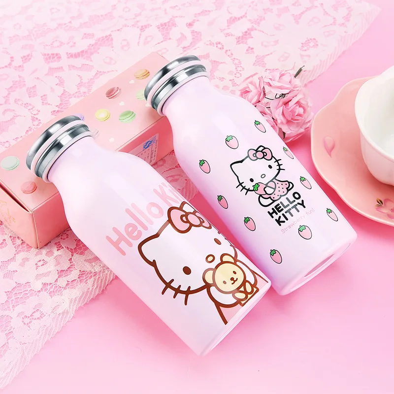 2016 Cute Hello Kitty Thermos Bottle Lovely Cat Stainless Steel Mighty