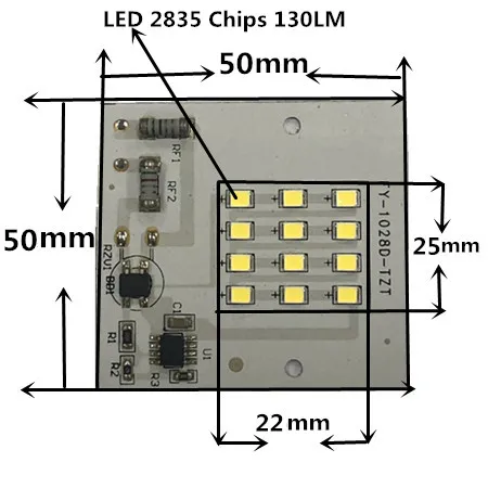 Led Street Lamp 1-10PCS SMD LED 10W 2835 220V LED Lamp Bulbs Light PCB Dimmable Integrated Smart IC Driver 6500K White Blubs street Flood light