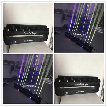 

2pcs 6 eyes beam moving head laser bar dmx rgb laser light stage rgb beam laser moving head