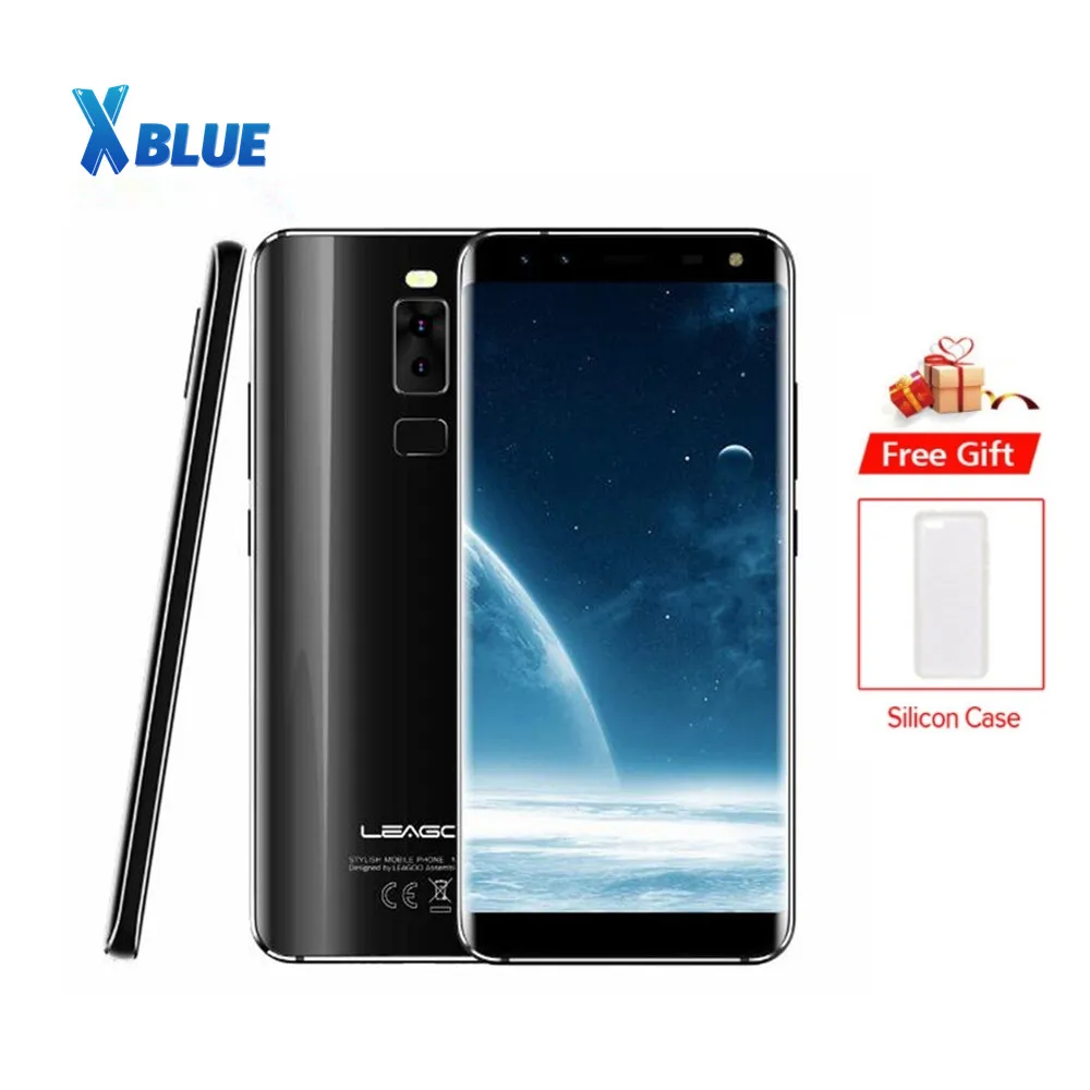

Original LEAGOO S8 Smartphone 5.72'' HD+ IPS 1440*720 Screen Android 7.0 MTK6750 3GB+32GB Quad-Cam Fingerprint 4G Mobile Phone
