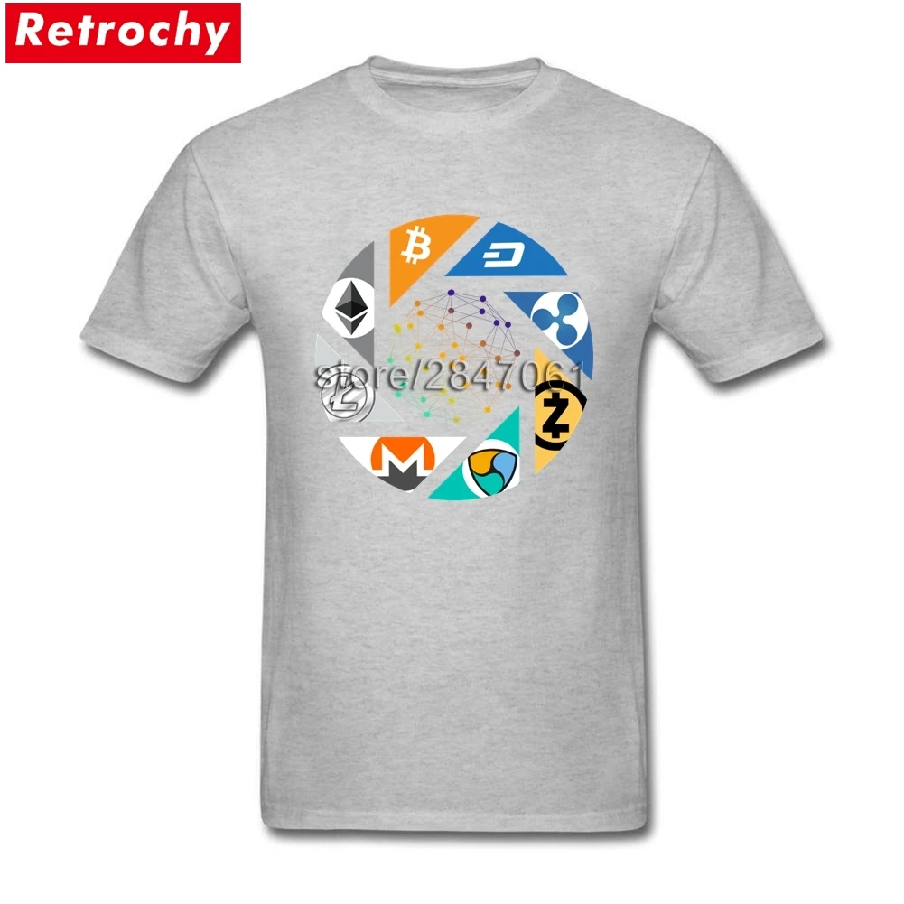 Cryptocurrency Bitcoin Litecoin Dash Zcash Ethereum Monero Ripple Men T Shirt Funny Short Sleeve O-neck T-shirt Cryptocurrency Bitcoin Litecoin Dash Zcash Ethereum Monero Ripple Men T Shirt Funny Short Sleeve O-neck T-shirt