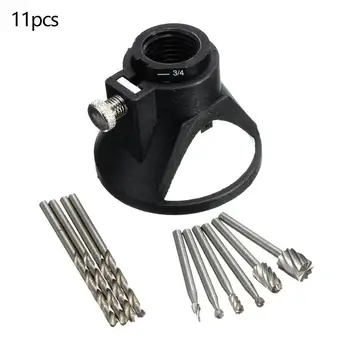 

Lot Of 11pcs Rotary Multi Tool Cutting Guide Hss Router Drill Bits Attachment Uk Small Electric Grinding Combination Accessories