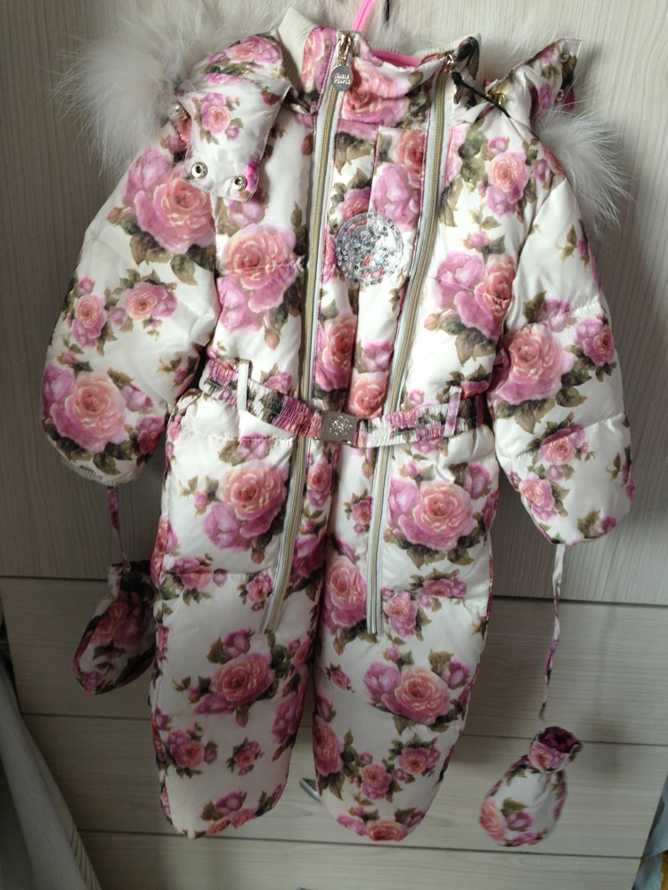 Free shipping Russia noble people brand baby girl one-piece down suit 2years old 92cm(only 1pc left) noble people жакет школьный