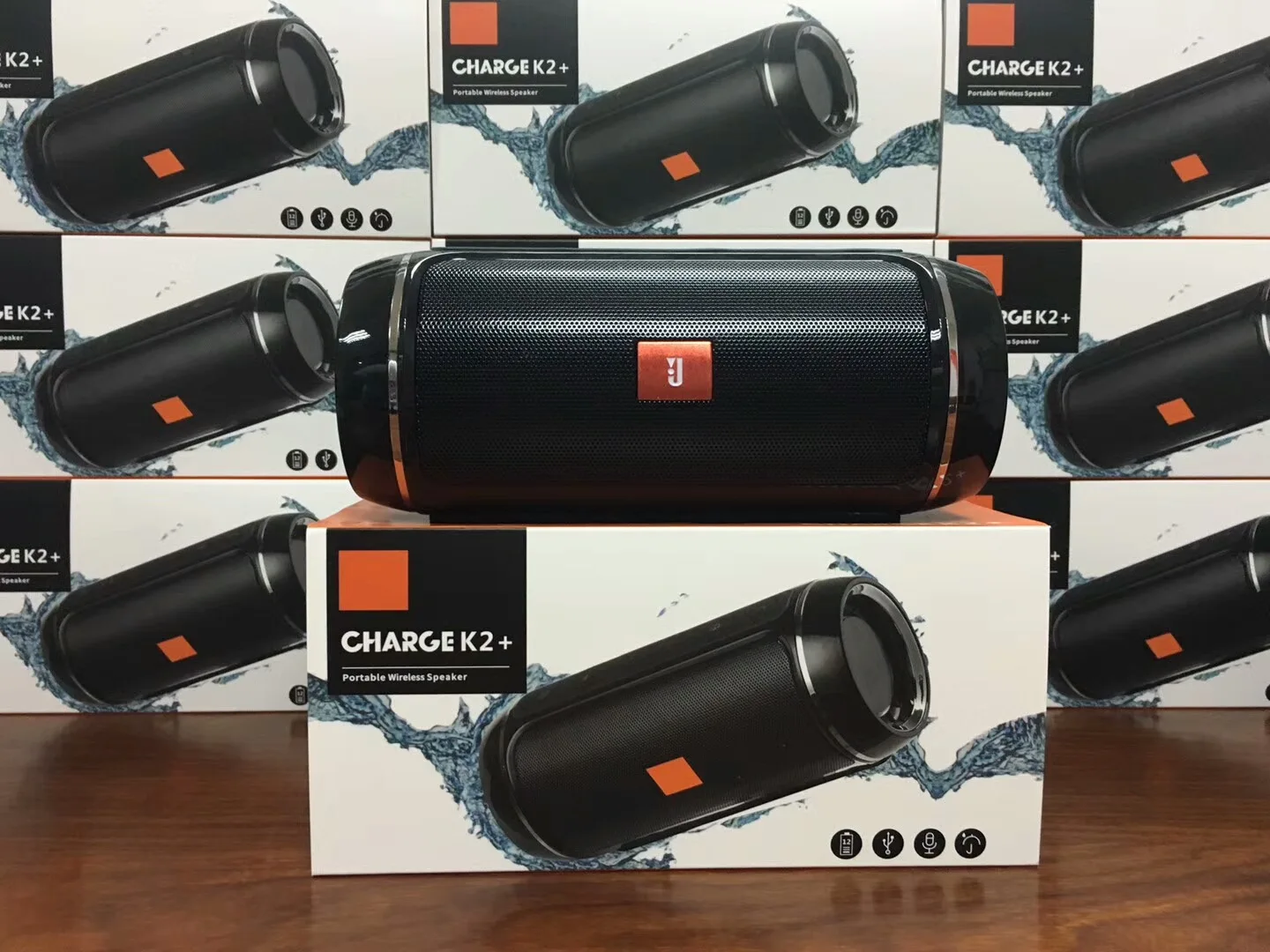 

New K2+ Bluetooth Speaker Outdoor Portable Wireless Handsfree Speaker E2+ Dual Speaker Dual Diaphragm Subwoofer Radio Music