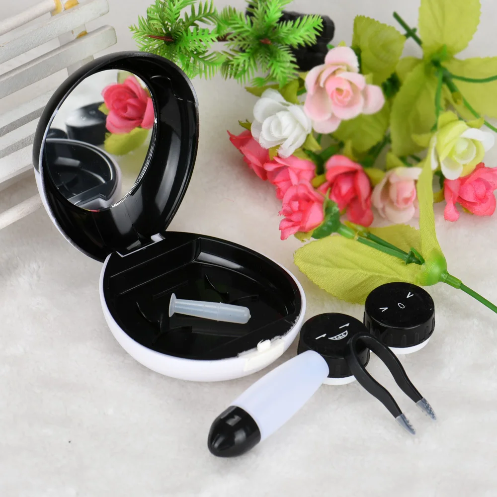 

Haicar Pretty Egg Design Contact Lens Case Box Set Cleaning Holder Soak Storage u6906
