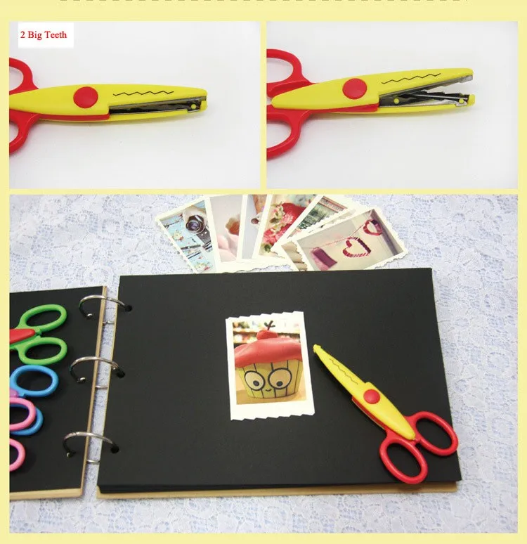 Альбом для скрапбукинга фотоальбом DIY Laciness Zig Zag scissor креативный дневник рукоделия ручная работа ученик малыш бумага pinking shear