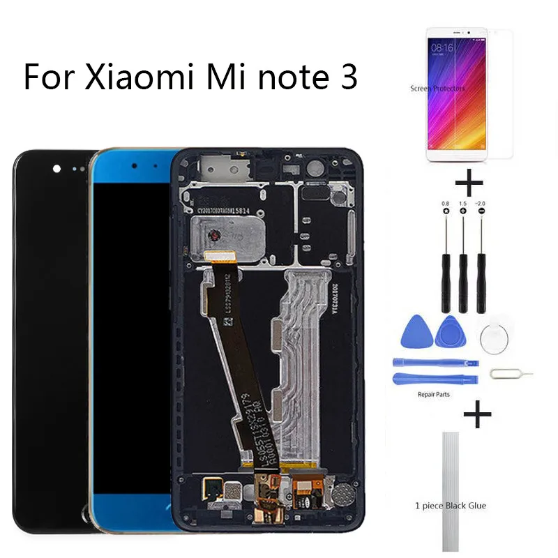 Качественный ЖК-экран IPS для Xiaomi Mi note 3 ЖК-сенсорный экран 1920*1080 5 дюйма сменный |