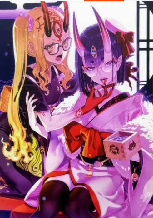 Fate/Grand Order Косплей fgo Ibaraki Doji/Shuten Doji косплей костюм зимний фестиваль кимоно