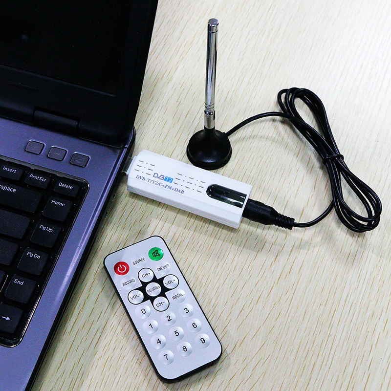 USB флешка для телевизора Kebidumei с антенной и пультом дистанционного управления DVB