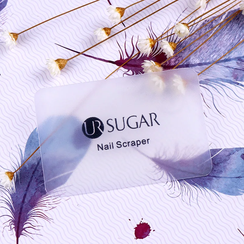 UR SUGAR Nail Art штамповочный скребок матовый полупрозрачный лак для стемпинга штамп пластина маникюр Дизайн ногтей DIY мини-инструмент для карт