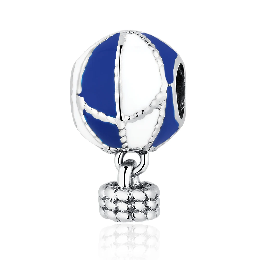 

Authentic 925 Sterling Silver Bead Charm Glaze hot balloon Pendant Beads Fit Pandora Women Bracelet Bangle DIY Jewelry