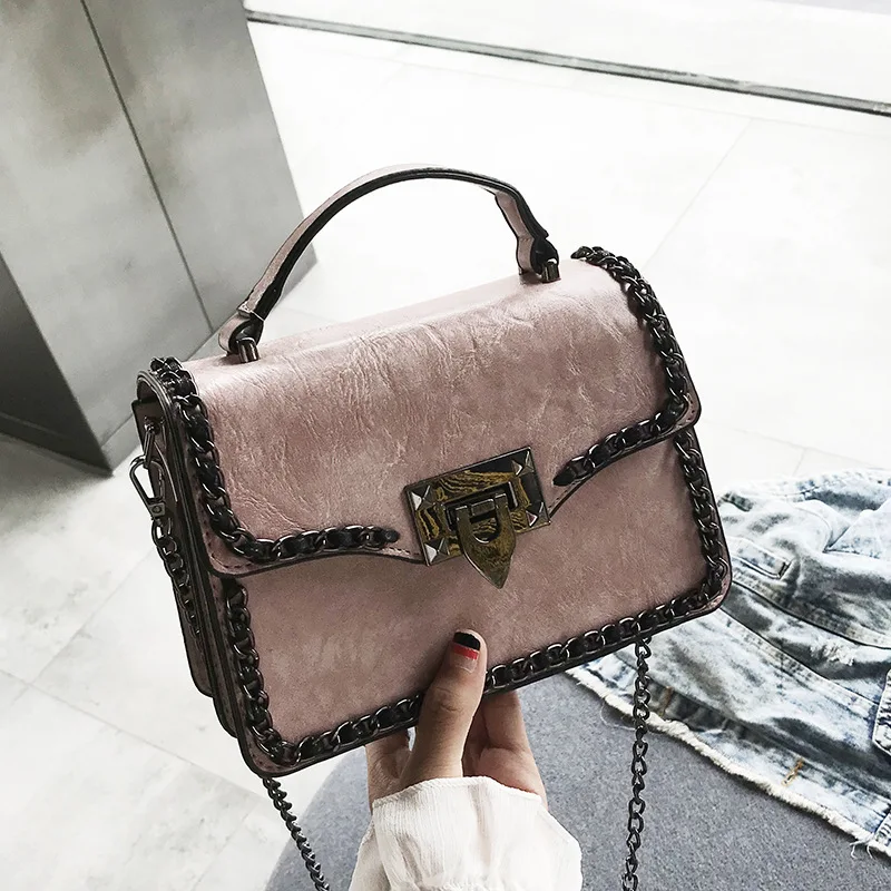 

Amberler Women PU Leather Handbags Fashion Ladies Shoulder Bag Famous Designer Casual Vintage Chain Female Crossbody Flap Bags