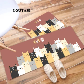 

LOUTASI Entrance Doormats Modern Area Rugs Anti-slip Kitchen Carpets Decorative Floor Mats For Living Room Kids Bedroom Mats