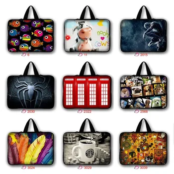 

7 10 11.6 13 14 15.4 15.6 17.3 17 inch Cute Pug Cat spiderman Laptop Bag Notebook sleeve Case Cover For Macbook HP Asus Dell