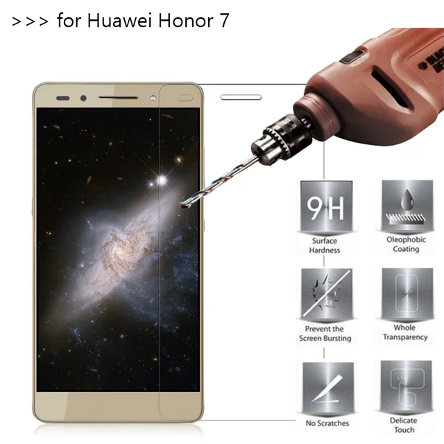 Honor 7 стекло не полное покрытие закаленное для Huawei LCD Взрывозащищенная пленка