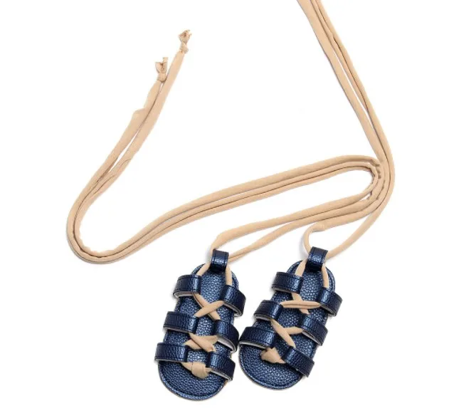 baby girl party shoes Newborn Infant Leather Bandage Sandals Summer Pram Soft Flat First Walkers