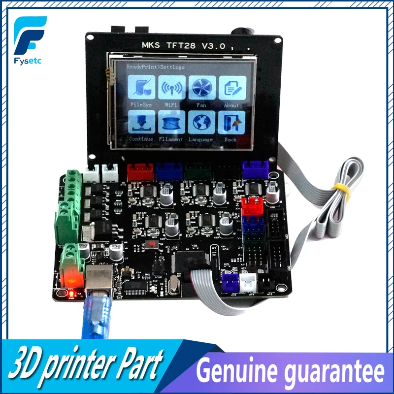 

Base V1.5 3D Printer Control Board With USB Mega 2560 R3 Motherboard + TFT28 Display Color TFT 3d Printing Touch Screen