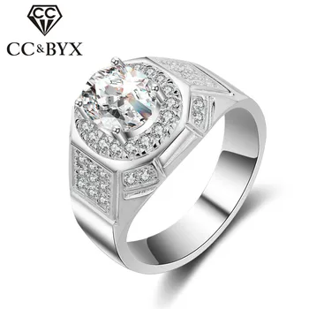 

CC Rings For Men S925 Silver Luxury Love Promise Bijoux Gentleman Bridegroom Wedding Jewelry Engagement Ring Drop Shipping CC682