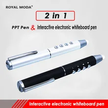 2 в 1 сенсорная ручка для интерактивной электронной доски, стилус для рукописного экрана, ручка для PPT презентаций, обучающий стилус