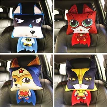 3d Хаски подголовник автомобиля милый кот шеи аксессуары для подушек героическая Лига