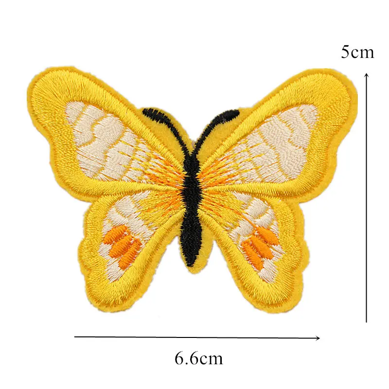 13 шт. вышитые нашивки «бабочки» пришить вышивка металлик бабочки Значки для заклепки для джинсов шляпа футболка DIY Аппликации Ремесло
