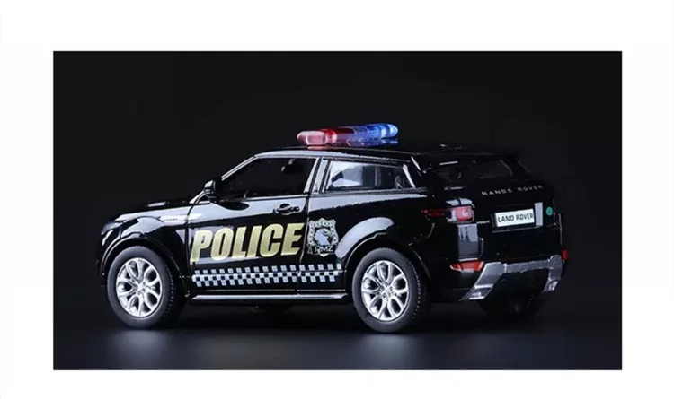 Высокая имитация изысканных литых и игрушечных автомобилей: RMZ городской автомобиль Стайлинг Evoque внедорожник полицейский автомобиль 1:36 модель автомобиля