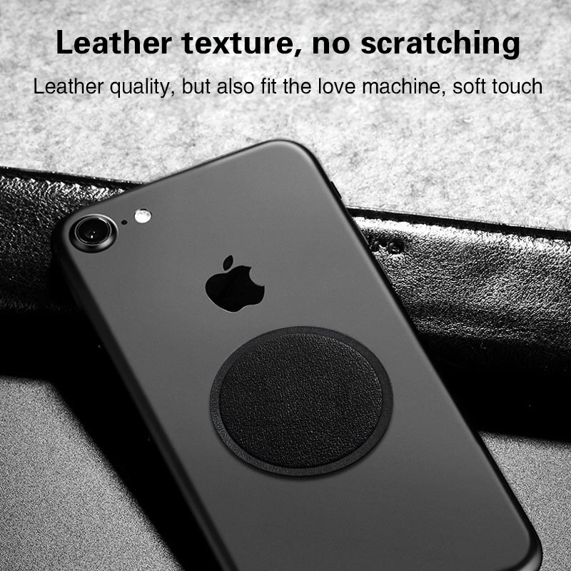 

Universal Magnetic Phone Disk For Car Phone Holder 2 Pieces Metal & Leather Iron Sheets Plate Use For Magnet Mount Holder Stand