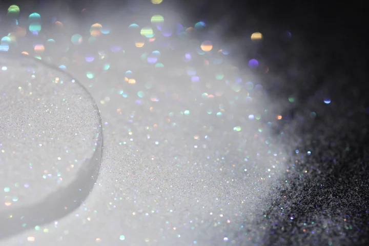 0.1mm Extra Fine Holographic White Colorful Shinning Glitter Spangle Dust for DIY lipstick,Cosmetics,Nail Art Craft Decoration