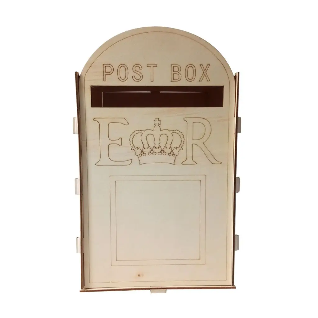 Новая свадебная карта, твердая сосновая Королевская почта, стиль 33,1x22,3x22,3 см, ретро почтовый ящик, деревянная именная визитница, свадебная карта