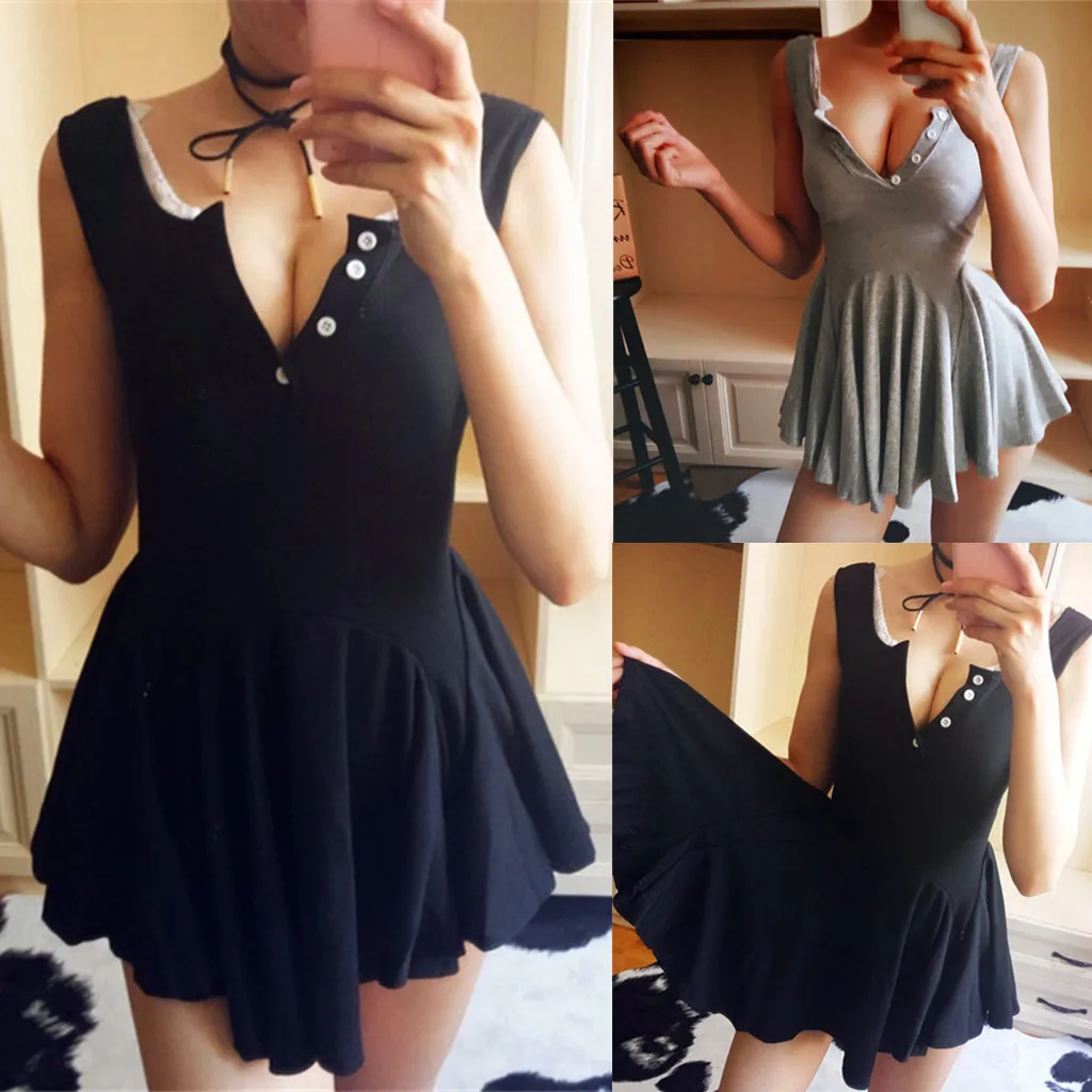 

2019 Women Fluffy High Waist Knitted Pleated Casual Elastic Flared Female Mini Short Dress Womens Sexy Party Free Ship 2019