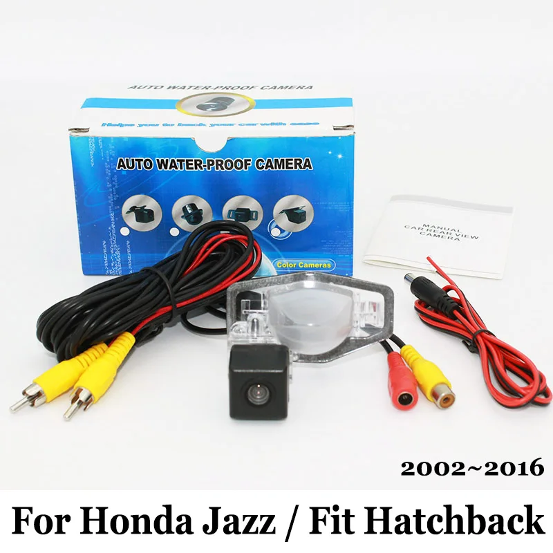 For Honda Jazz / Fit Hatchback 2002~2016 RCA Wired Or Wireless HD Wide Lens Angle CCD Night Vision Rear View Backup Camera | Автомобили и