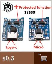 Type-c/Micro USB 5V 1A 18650 TP4056 модуль зарядного устройства для литиевых батарей зарядная плата с двухканальная видеокамера с защитой функции 1A литий-ионный аккумулятор