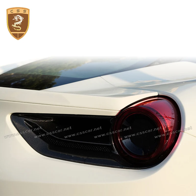 

Real Carbon Fiber Rear Fog Lamp Cover For 488 GTB Spider 2015 2016 2017 Car Modification Accessories Carbon Car Styling
