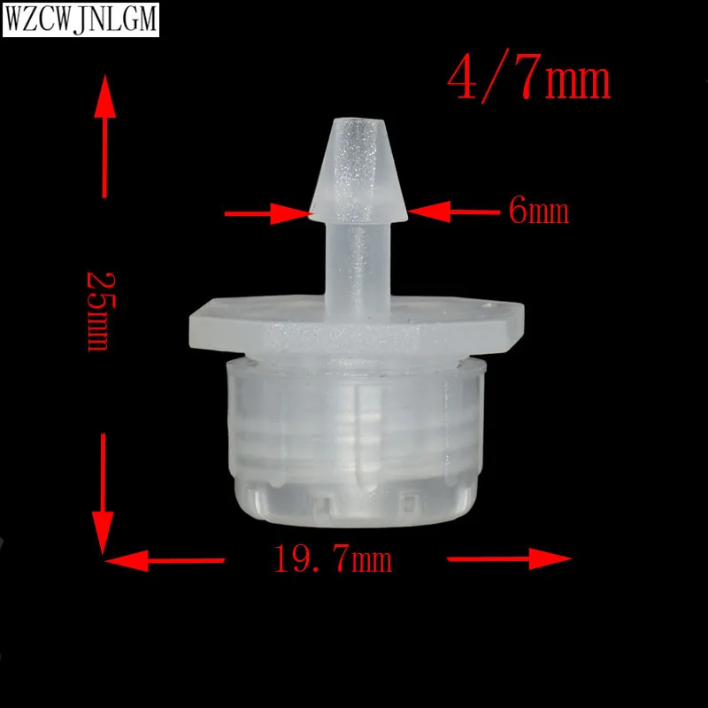 200 шт. Регулируемая насадка 1/" колючая разъем 4/7 мм Разъем Длина свисания 8-отверстие садовый разбрызгиватель Капельное орошение Системы