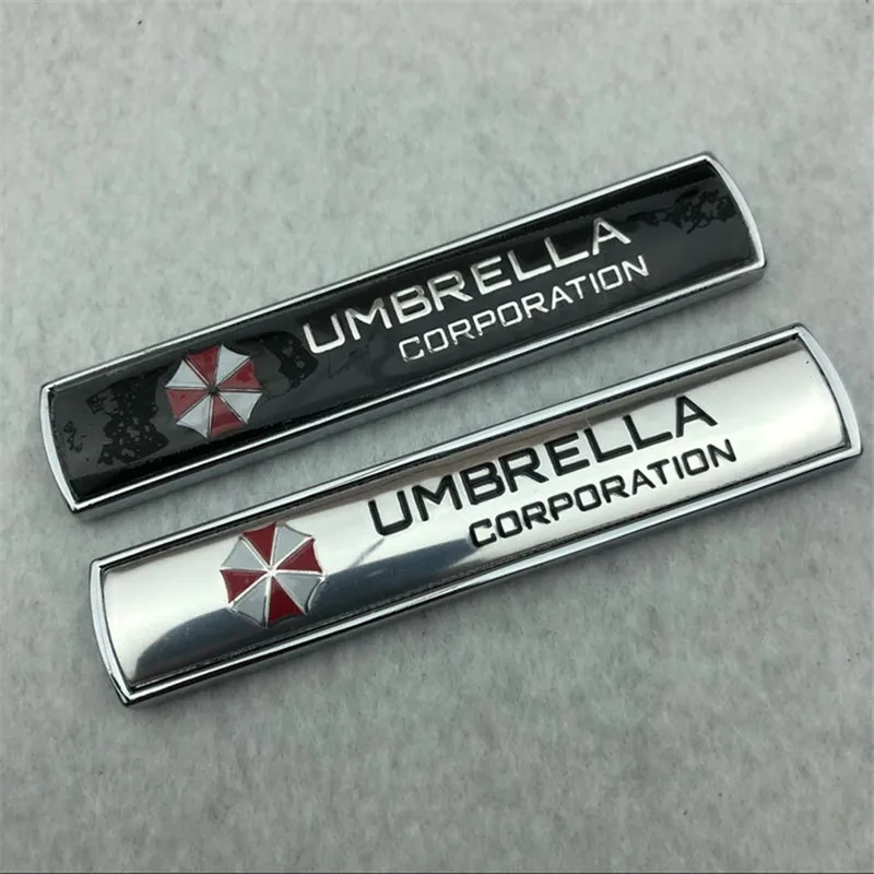 

Car styling 3D Aluminum alloy Umbrella corporation car stickers decals emblem decorations badge auto accessories