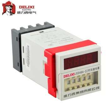 

DELIXI Time Relay JSS48A-2Z Timer 2 Group change Positive Inversion Time Controller 220V On Power Delay