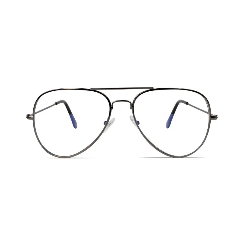 Women Men Transparent Spectacles Computer Glasses Fashion Anti Blue Ray Clear Lens Metal Frame Eyeglasses Oculos De Grau Female