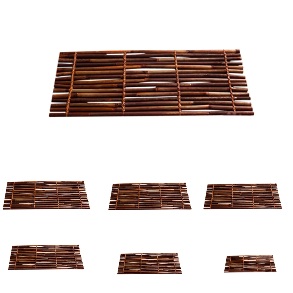 Handmade Bamboo Serving Tray Eco-Friendly Service Tray Organizer Coaster